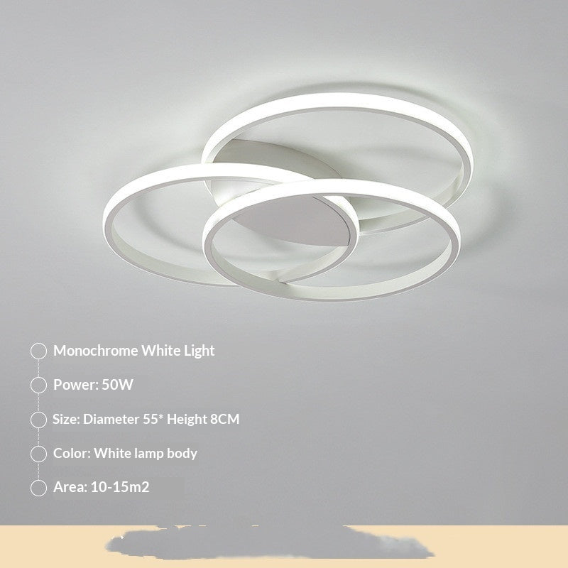 Nordic-style LED Ceiling Light For The Master Bedroomsleek Modern Lighting With Smart Innovative Design