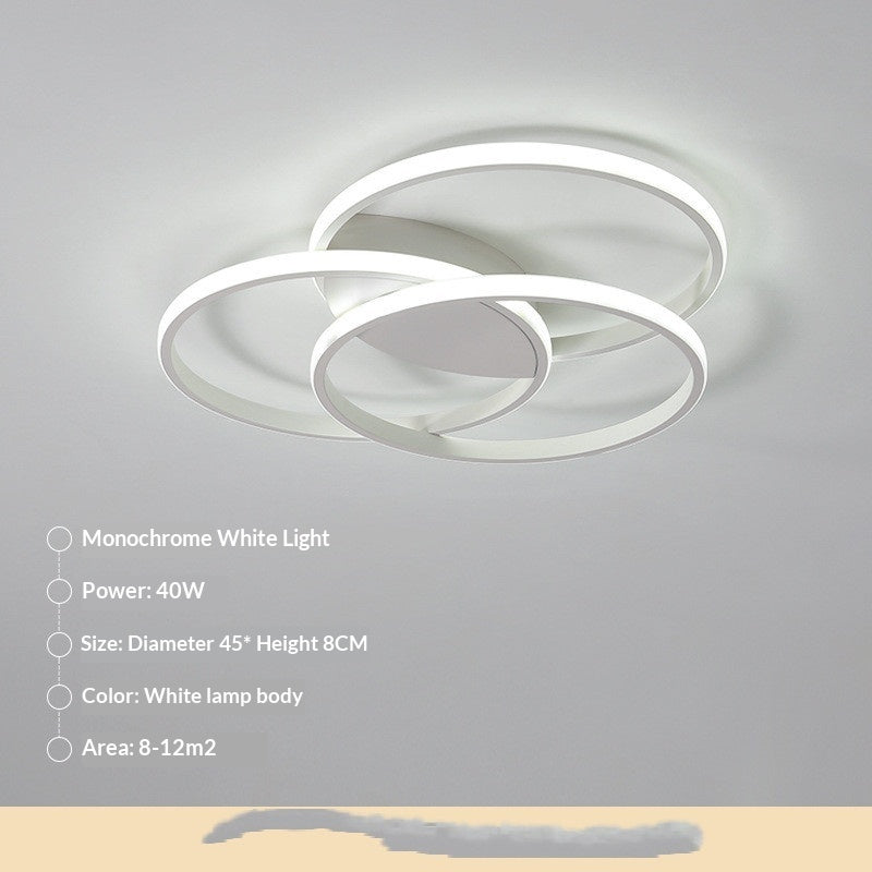 Nordic-style LED Ceiling Light For The Master Bedroomsleek Modern Lighting With Smart Innovative Design